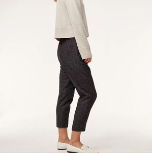 aritzia babaton cohen pant dark grey window pane
